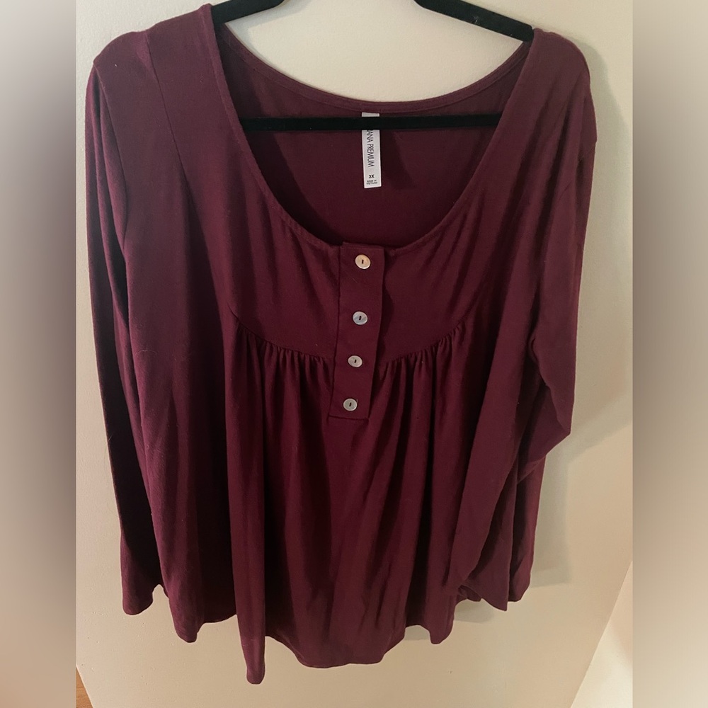 Maroon Long Sleeve shirt